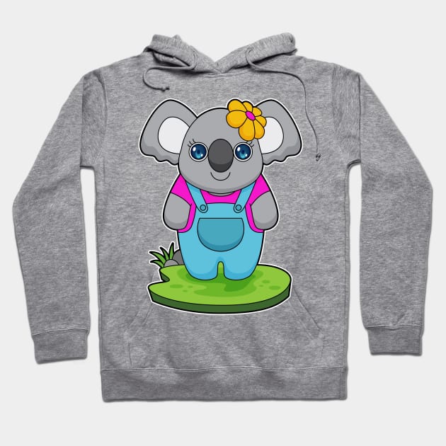 Koala Flower Hoodie by Markus Schnabel